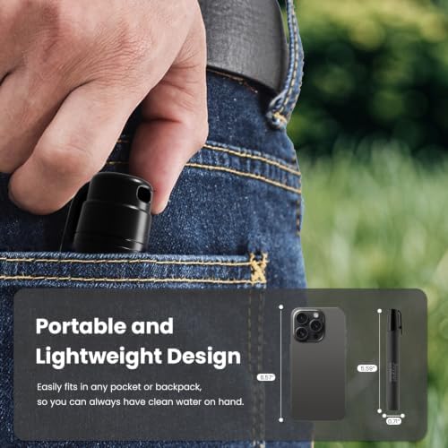 Portable Water Filter Straw Survival, Essential Camping & Hiking Gear, Water Purification Straw for Travel, Biking and Emergency Preparedness - Image 3