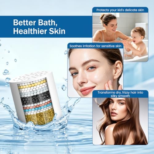 FEELSO 6 Pack 15 Stages Replacement Shower Filter for Hard Water - Image 6