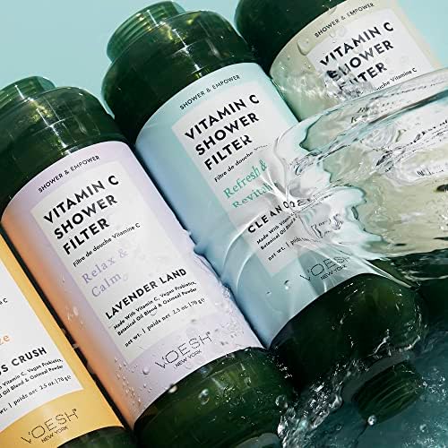 VOESH Vitamin C Shower Filter, Shower Aromatherapy, Water Purifier, Water Softener, Vegan Probiotics, Spa Shower Head, Water Filter, Shower Self-Care - Image 5