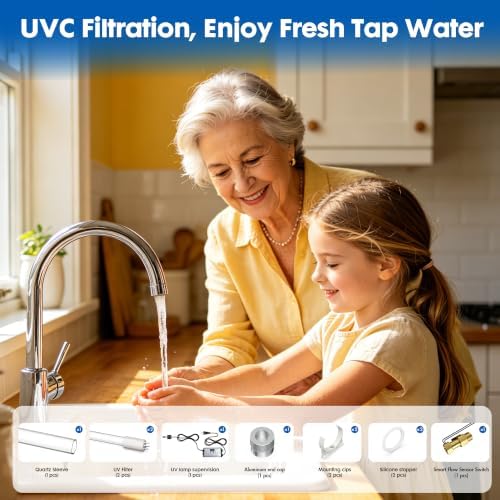 80W 120V, 12GPM Whole House UV Water Filter 3/4" MNPT Smart Flow Switch - Image 2