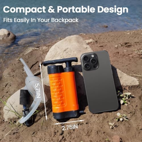 Portable Water Filter Pump, 0.01 Micron Water Filtration System - Image 5