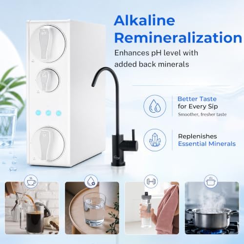 iSpring RO500AK-ORB RO System, NSF/ANSI 58 Certified, 500 GPD with Alkaline - Image 6