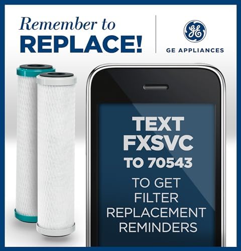 GE SmartWater FXSVC Under Sink Water-Filter, Replacement for Water Filtration System, Reduces Sediment & Other Impurities, Replace Every 6 Months, 2 Filters (Pack of 3) - Image 3