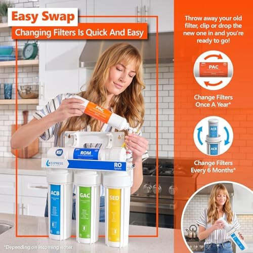 Express Water FLTSETALKUV1110Q RO Replacement Filter Set, Alkaline & UV - Image 6