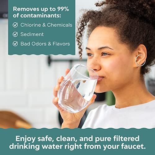 Applied Membranes Inc. 2-Stage Whole-House Water Filter System, 4.5x10-Inch Carbon and Sediment Filter Cartridges - Image 3