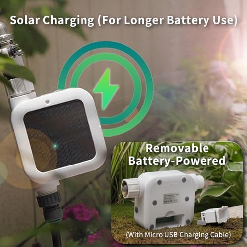 Netro Solar Powered Sprinkler Timer for Garden Hose 2.4G WiFi APP Control - Image 2