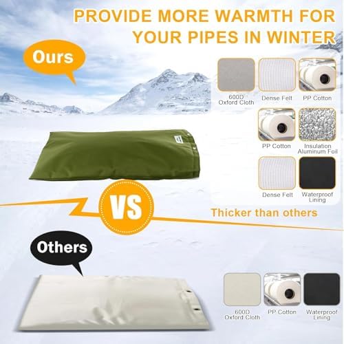 16"x20" Insulated Backflow Cover, Green, 7-Layer - Image 5