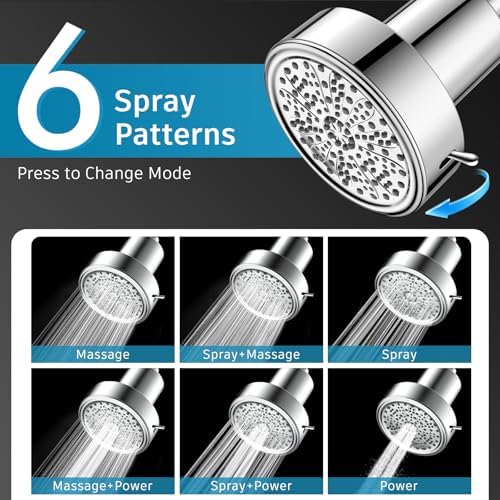 FEELSO Filtered Shower Head, High Pressure Shower Head with Filters - Image 3