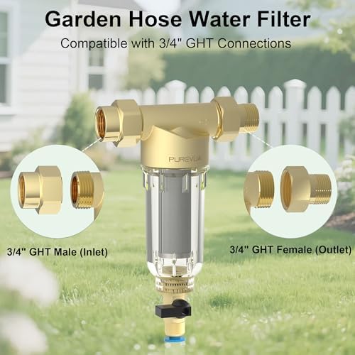 PGF1 Spin Down Garden Hose Sediment Filter, 3/4" GHT Connector - Image 5