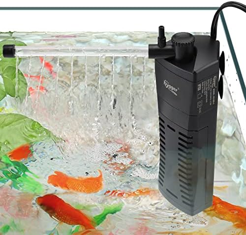 hygger Fish Tank Corner Filter 80GPH for 5~10 Gallon Aquarium by hygger