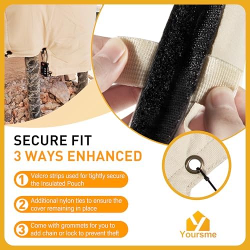 Backflow Preventer Insulated Cover, 13"x12" Vacuum Breaker Valve Pouch - Image 7