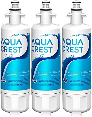 AQUA CREST ADQ36006101 Water Filter, Replacement for LG® LT700P®, 3 Pack by AQUACREST