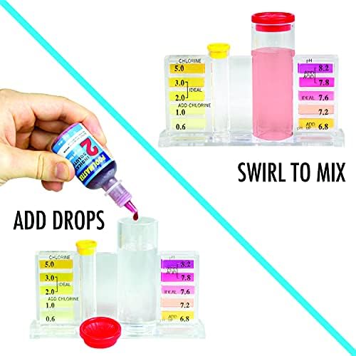 Poolmaster 5-Way Pool & Spa Water Test Kit with Liquid Reagents - Image 4