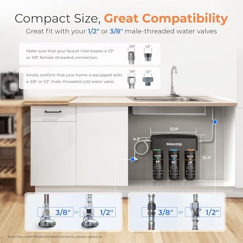 Waterdrop WD-TSA-UF 0.01 μm Ultra Filtration Under Sink Water Filter System - Image 6