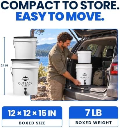Outback Water Filter Replacement Kit, Gravity-Fed Emergency Drinking System - Image 6