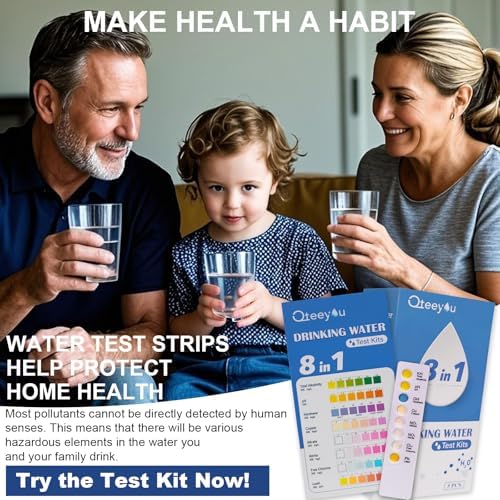 Lead Water Test Kit 2026 Upgraded 8 in 1 Home Drinking Water Testing Kits 5pcs Independent Bag, House Tap and Well Water Hardness Tester, Lead Test Strips for Alkalinity, pH, Copper, Nitrite&Chlorine - Image 5