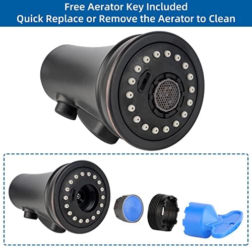 Hibbent cUPC Certified Kitchen Faucet Head Replacement with 15 Adapters - Image 6
