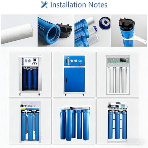 4 Pack 2.8 x 20 Inch UF Membrane Hollow Fiber Replacement Cartridge0.01 Micron Filtration, Suitable for Well Water, Under Sink & Whole Home Systems - Image 7