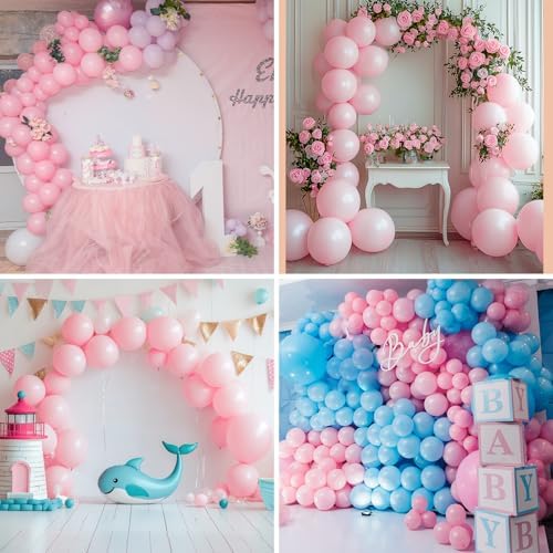 APLANET 150pcs Light Pink Balloons Different Sizes 18 12 10 5 Inch, Pastel Latex Balloons for Pink Themed Birthday Wedding Baby Shower Party, Grad Anniversary Supplies, Arch Kit Decoration - Image 7