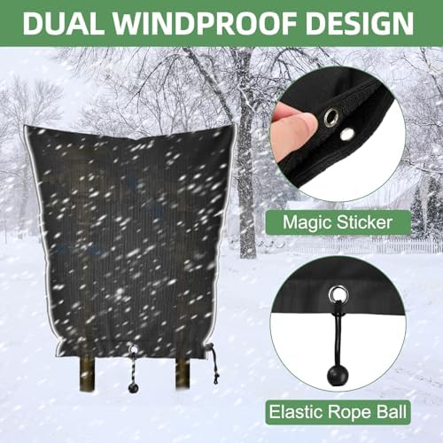 Backflow Preventer Insulation Cover, 24"×24", Black - Image 5