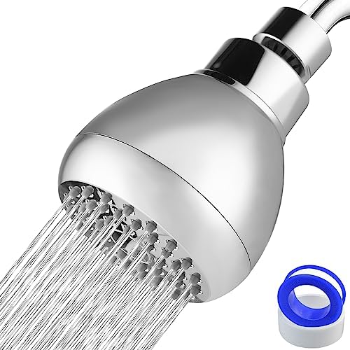 High Pressure Shower Head - Powerful Bathroom Pressure Boosting Showerhead - Perfect Universal Replacement for Rain Shower Heads(Chrome) by NuodanLuxuryShowerSystems