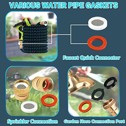 KEZE 233 Pcs Plumbing and Faucet Washers Assortment Kit for Assorted Spigot Water Hose Bib Outside Garden Faucet Splitter Gasket Leak Plumbes Valve Stem Worn Out Repair - Image 7