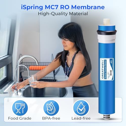 iSpring Greatwell NSF Certified Reverse Osmosis Membrane 75 GPD 11.75” X 1.75”, Replacement Fits Standard Under Sink RO Drinking Water Filtration System, MC7 - Image 3