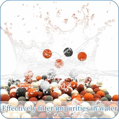 BLMHTWO 3 Packs Shower Envy Filtered Shower Head, Mineral Filtration Showerhead Stones Replacement Anion Mineral Beads for ShowerHead Filter - Image 5