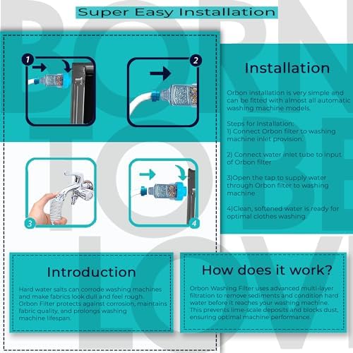 Hard Water Filter for Machines | Inline Water Filter | 3/4" BSP Thread | With Teflon Tape | For Automatic Washing Machines | 1 Unit - Image 4