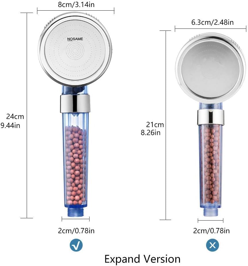 Nosame Handheld Shower Head, Filter Filtration High Pressure Water Saving - Image 6