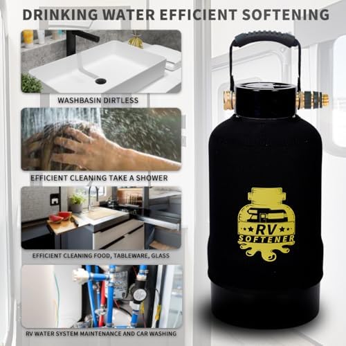 Filterelated RV Water Softener, 16000 Grain, Heavy Metal Filter, 3/4 Brass - Image 7