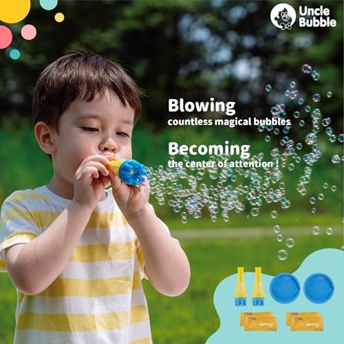 Uncle Bubble Mini Bubble Blower, Eco Pouch 2-Pack for Kids - Image 5