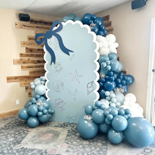 Dusty Blue Balloon Arch Kit,129Pcs Light Blue Balloons - Image 3