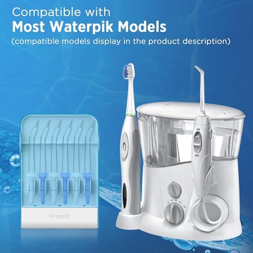 Replacement Tips for Waterpik Water Flosser (6 Periodontal Tips + Storage Case Combo) - Image 2