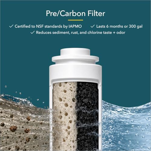 AquaTru One-Year Carafe Filter Combo Pack – Includes 1 Pre/Carbon Filter (Stages 1–2) & 1 VOC Carbon Filter (Stage 4) – Compatible with AquaTru Carafe Water Purifiers - Image 5
