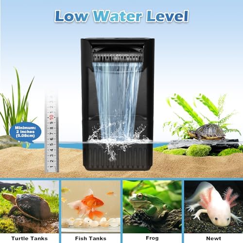 222GPH 10W Turtle Tank Filter Aquarium Filter Power Adjustable 10-40 Gal - Image 5