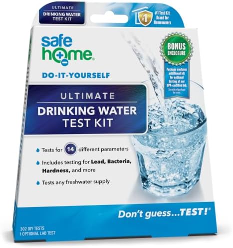 Safe Home 14-in-1 Ultimate Drinking Water Combo Test Kit by SafeHomeWaterQualityTestKits