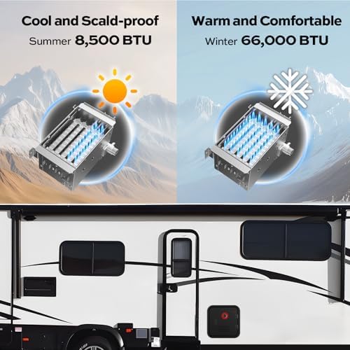 FOGATTI InstaShower 9 Pro RV Tankless Water Heater, Built-in Mixing Tank - Image 6