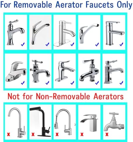Faucet Aerator Adapter, M16.5 Male to 55/64" Male Adapter(M16.5-M22) - Image 4