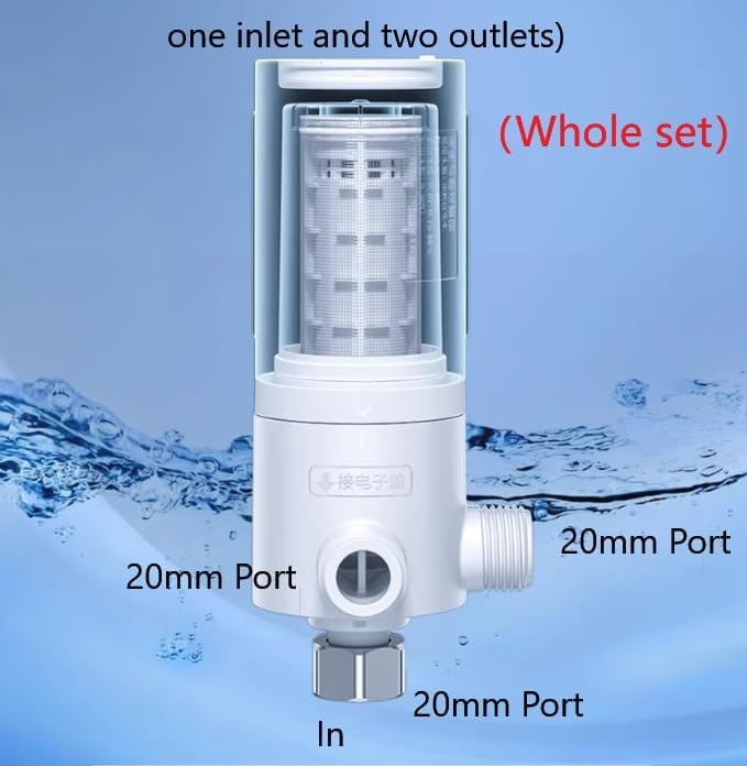 Smart toilet seat filter element water purifier (scale - inhibiting type: one inlet and one outlet/one inlet and two outlets)，20mm Por (one inlet and one outlet（Whole set）) - Image 4