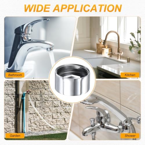 M METERXITY 2-Pack Faucet Adapter, M24 Female to M24 Female, for Kitchen - Image 7