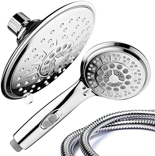 High Pressure 30-mode Dual 6" Rainfall Handheld Shower Head Combo - Image 7