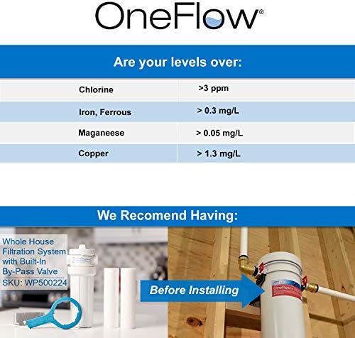 Watts OFPSYS OneFlow Plus Whole House Water Filter System & Water Softener + Watts Premier Whole House 50-Micron Sediment Water Filtration Kit - Image 4