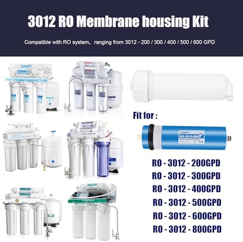 3012 Reverse Osmosis Membrane Housing Kit with Quick-Connect Fitting - Image 5