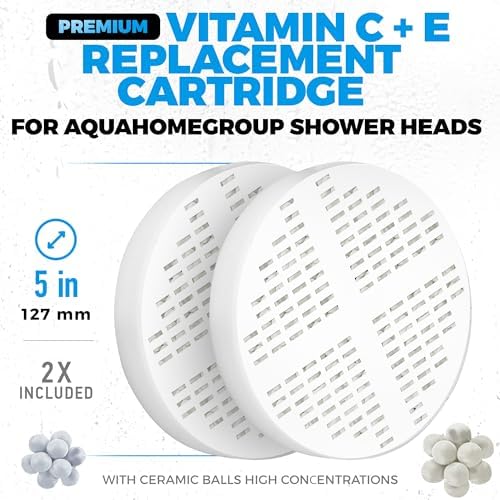 AquaHomeGroup Vitamin C E A Cartridge, 2-Pack, Reduces Chlorine - Image 3