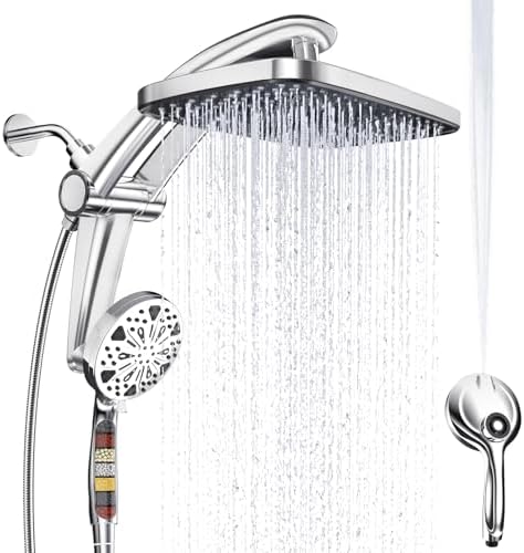 12-Inch High Pressure Rain Shower Head with Handheld Spray Combo, Magnetic by Razime