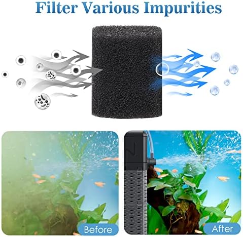 AQQA Submersible Aquarium Filter, Adjustable Flow with Aeration System - Image 3