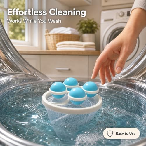 Washing Machine Hair Filter Mesh Bags, Floating Washing Machine Filter Bags, Reusable Lint Catcher for Washing Machine, Washing Machine Lint Catcher for Laundry - Image 7