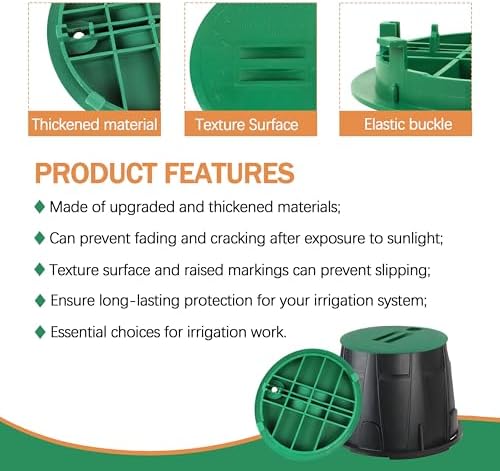 Valve Box Cover 10 Inch, Round Sprinkler Irrigation Cover, Green 1 Pack - Image 5