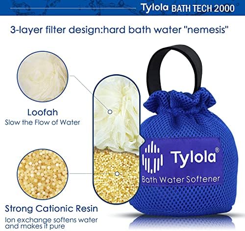 Bath Filter for Tub, Bathtub Water Filter for Hard Water, Reusable Bath Water Softener for Tub Faucet, Helps Reduce Heavy Metals & Hard Water Minerals, Softer Skin & Hair, Tylola Bath Tech 2000 - Image 2